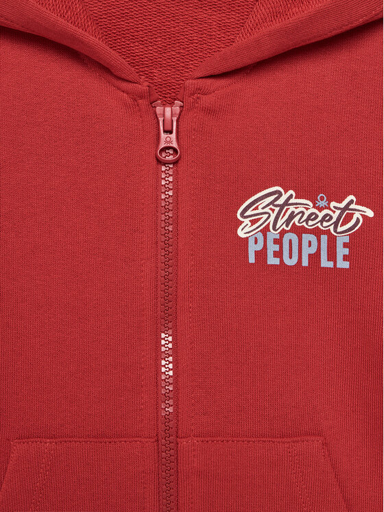 United Colors Of Benetton United Colors Of Benetton Sweatshirt 3J68G503Y Rot Relaxed Fit