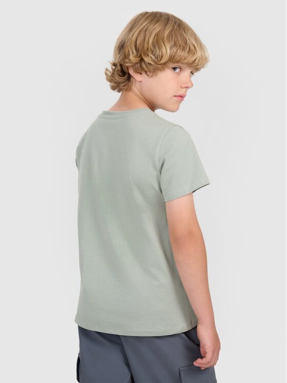 4F 4F T-shirt 4FJRAW25TTSHM3205-44S Verde Regular Fit