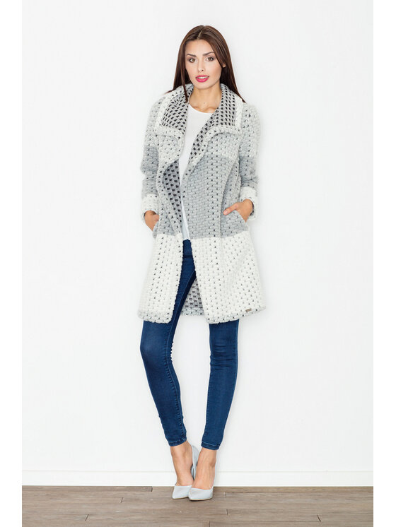 FIGL FIGL Kabát M507 Sivá Regular Fit