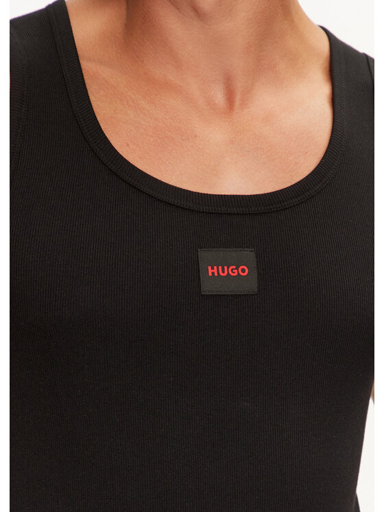 HUGO Hugo Майка Edge 50515657 Чорний Regular Fit