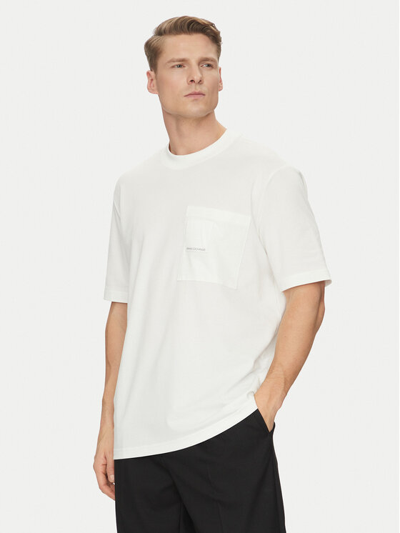 Armani Exchange T-shirt 6DZMJC ZJXHZ 1116 Bianco Regular Fit, taglia : L