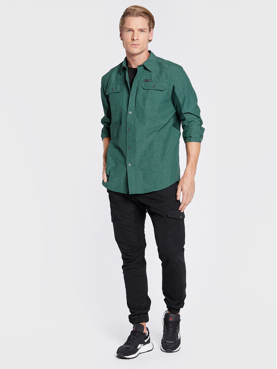 Wrangler Wrangler Koszula WA5BEHG50 112324305 Zielony Regular Fit