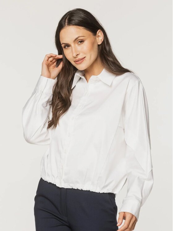 Willsoor Willsoor Koszula 61519 Biały Original Fit