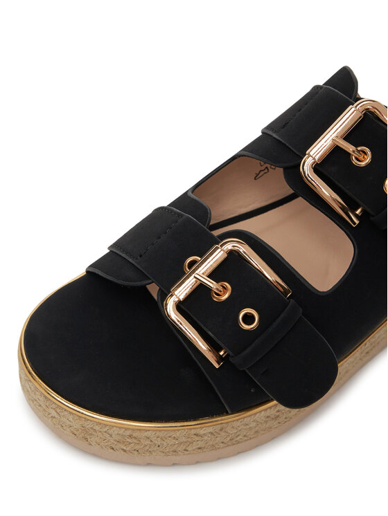 JENNY JENNY Espadrile LB-P1434-YLD Črna