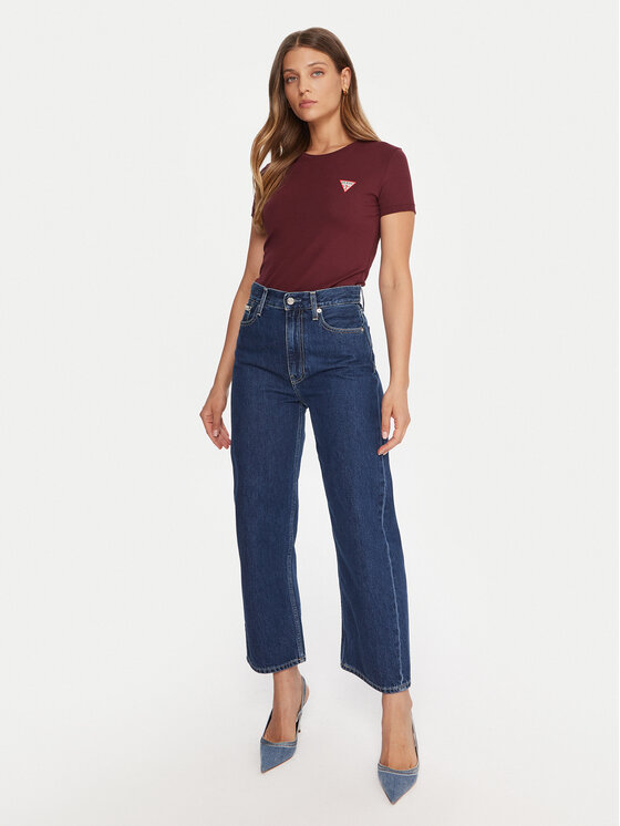 Guess Guess Футболка W2YI44 J1314 Бордовий Regular Fit