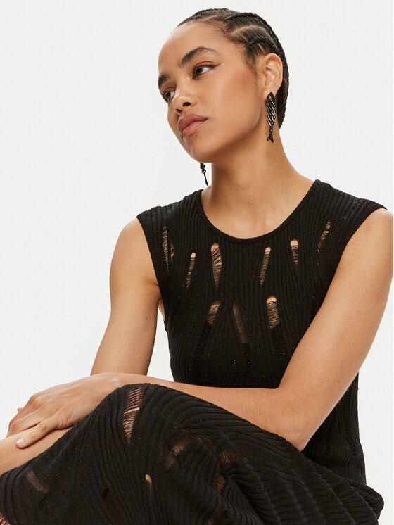 Patrizia Pepe Patrizia Pepe Φόρεμα υφασμάτινο 8A1354 K194-K103 Μαύρο Regular Fit