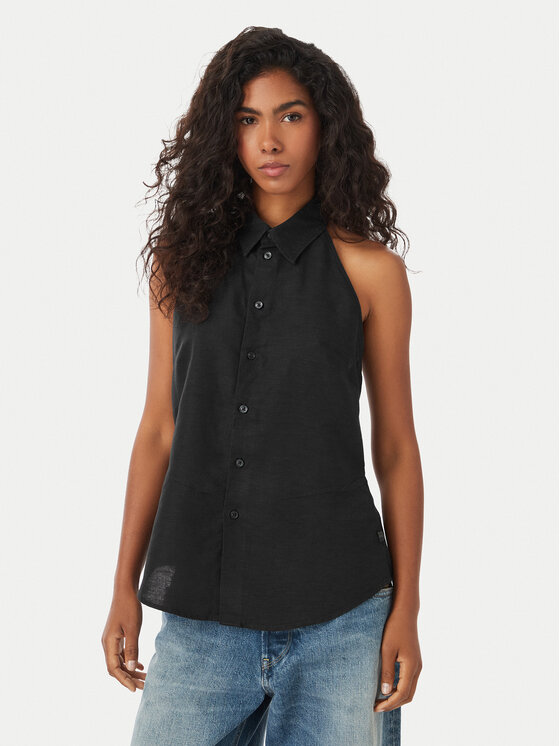 G-Star Raw G-Star Raw Marškinėliai Fluid D29383-E515 Juoda Regular Fit