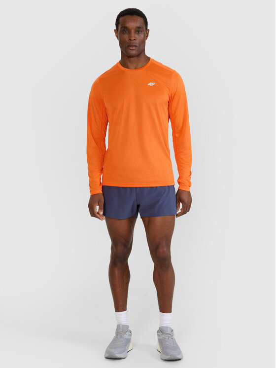 4F 4F Szorty sportowe RUNNING Szary ciemny Regular Fit