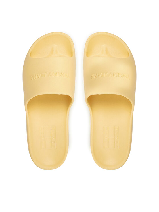 Tommy Jeans Tommy Jeans Şlapi Tjw Chunky Pool Slide Ess EN0EN02879 Galben