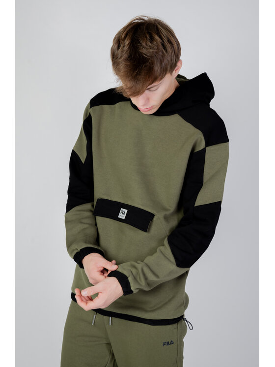 Fila Felpa TABRIZ Verde Hoodie Fit Modivo