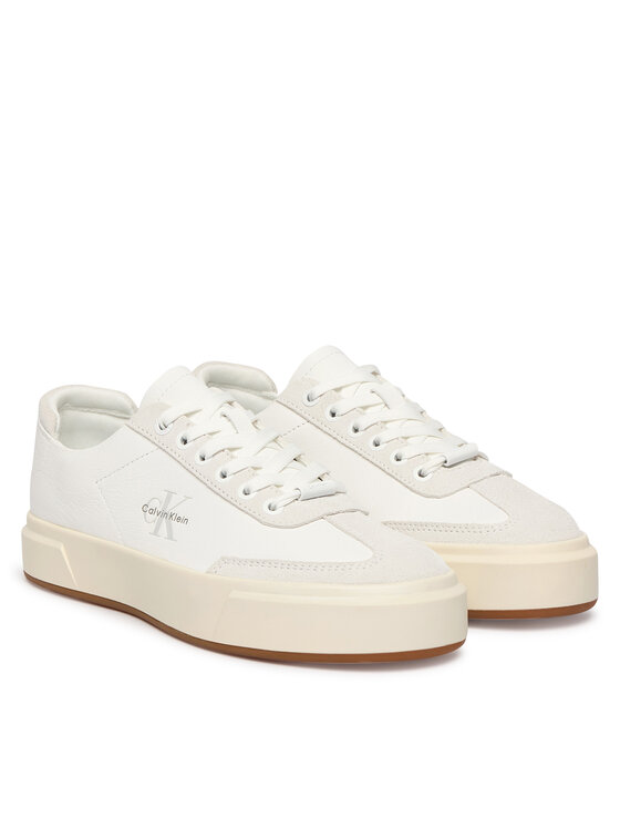Calvin Klein Calvin Klein Sportcipők Basket Cups Lup Wt Lth Su HW0HW02984 Fehér
