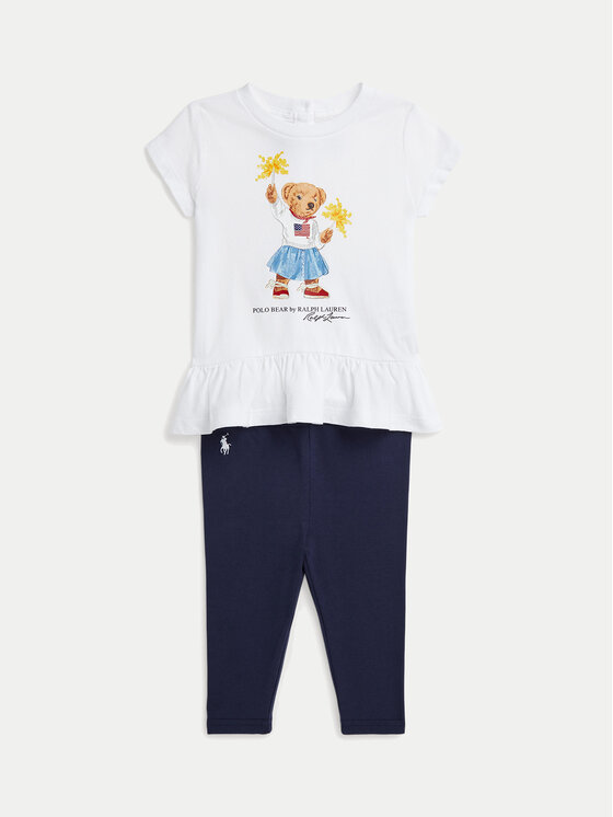 Polo Ralph Lauren Polo Ralph Lauren Sada t-shirt a legíny 310942863001 Tmavomodrá Regular Fit