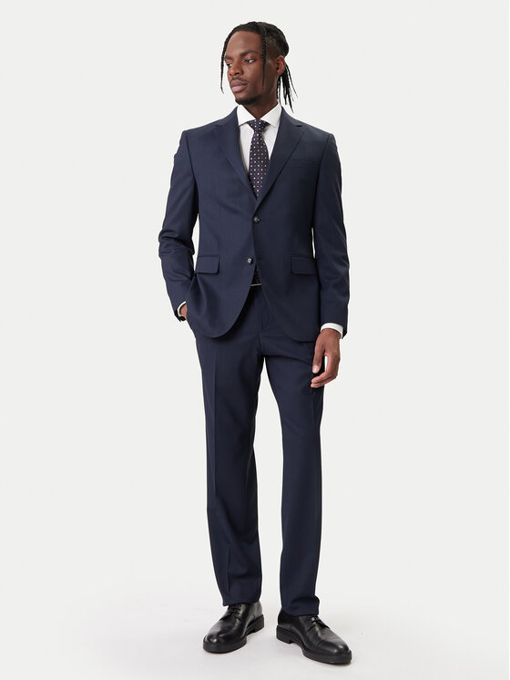BOSS Garnitur H-Jeckson 50557261 Granatowy Regular Fit
