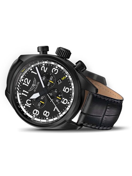 Aviator Aviator Zegarek V.2.25.5.169.4 Czarny
