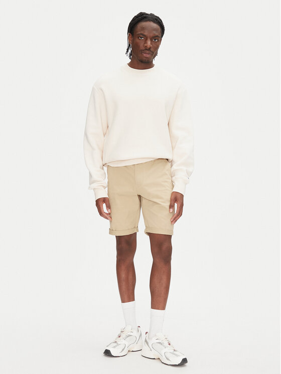 Tommy Jeans Tommy Jeans Шорти от плат Scanton DM0DM21950 Бежов Slim Fit