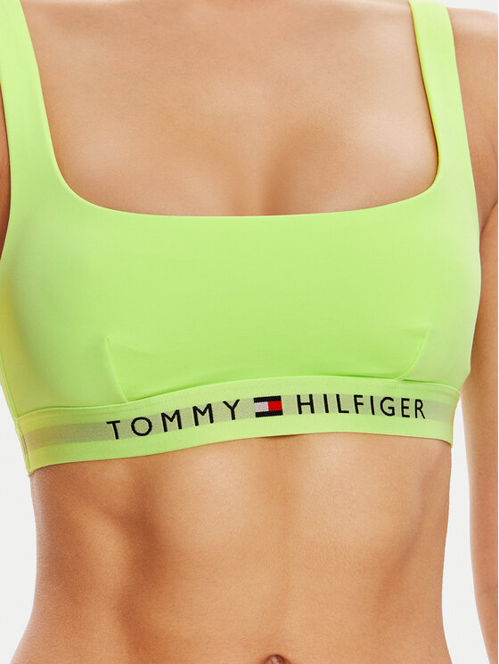 Tommy Hilfiger Tommy Hilfiger Gornji dio kupaćeg kostima UW0UW04108 Zelena