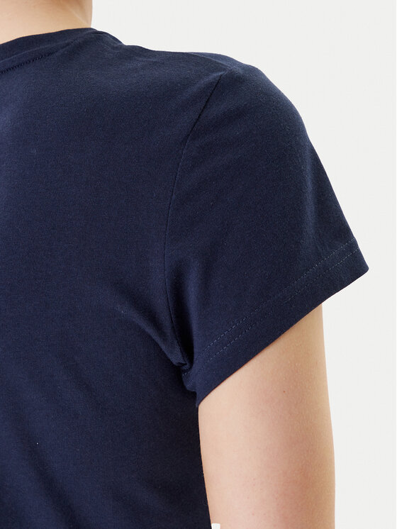 Mustang Mustang T-Shirt Loa 1016509 Dunkelblau Slim Fit