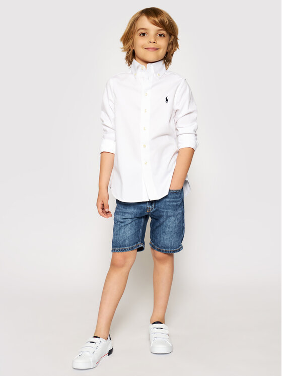 Polo Ralph Lauren Polo Ralph Lauren Marškiniai 323819238001 Balta Slim Fit