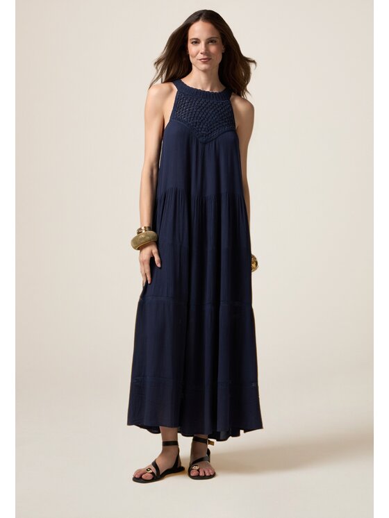 Oltre Oltre Vestito da giorno 7418J000841N034 Blu A-Line Fit