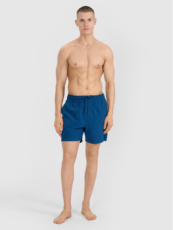 4F 4F Szorty plażowe 4FWSS25UBDSM134-46S Zielony Regular Fit