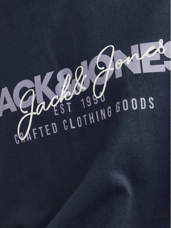 Jack & Jones Jack & Jones T-krekls Alvis 12256803 Tumši zils Standard Fit