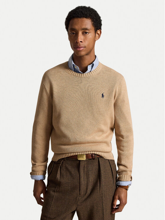 Polo Ralph Lauren Polo Ralph Lauren Пуловер 710810846034 Бежов Regular Fit