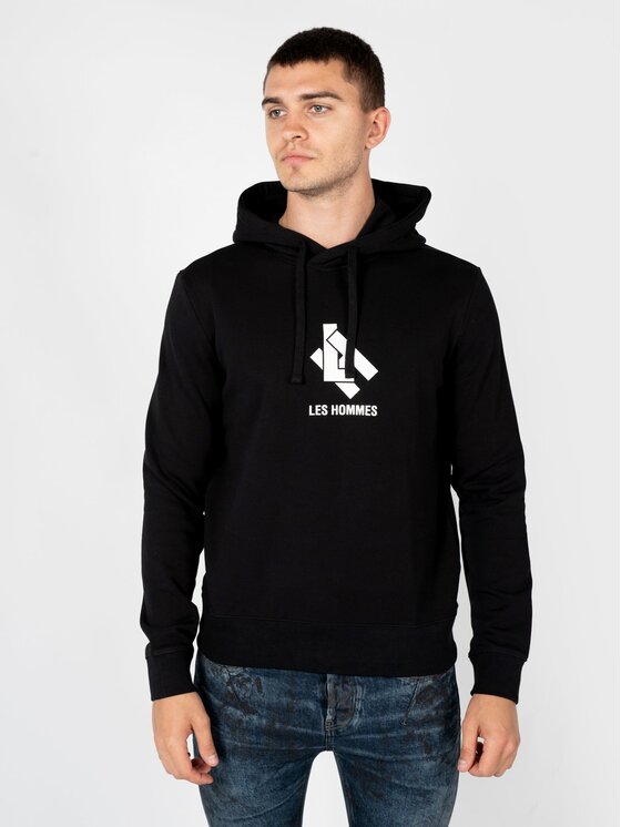 Les Hommes Les Hommes Μπλούζα LBH1006700P Μαύρο Regular Fit