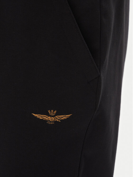 Aeronautica Militare Aeronautica Militare Pantaloni da tuta 251PF872F459 Nero Regular Fit