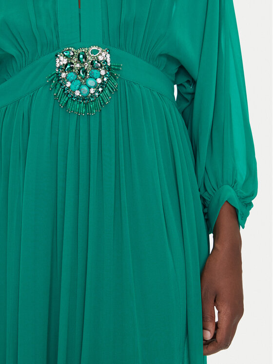 Luisa Spagnoli Luisa Spagnoli Rochie de seară Paiolo 541815 Verde Regular Fit