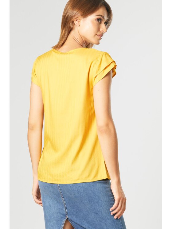 QUIOSQUE QUIOSQUE Blúzka QUIOSQUE 2LI002342 Žltá Regular Fit