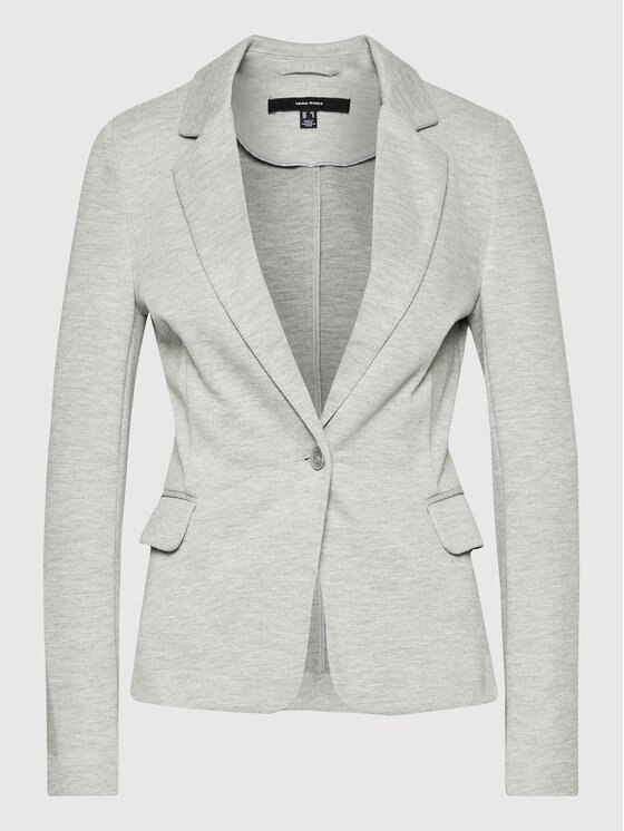 Vero Moda Vero Moda Marynarka Julia 10154123 Szary Regular Fit