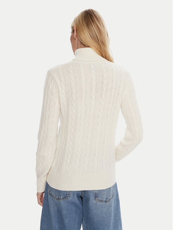 Robe di Kappa Robe di Kappa Rollkragenpullover Hevia 621118W Écru Regular Fit