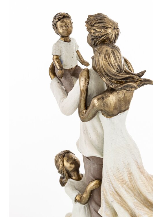 MIAhome MIAhome Figurka młodzi rodzice FAMIGLIA FELICE Złoty