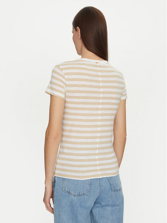 BOSS BOSS T-Shirt Esla 50504192 Beżowy Regular Fit
