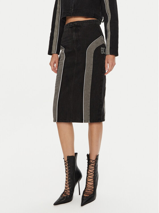Miss Sixty Miss Sixty Джинсова спідниця 6L3KJ0460000 Чорний Regular Fit