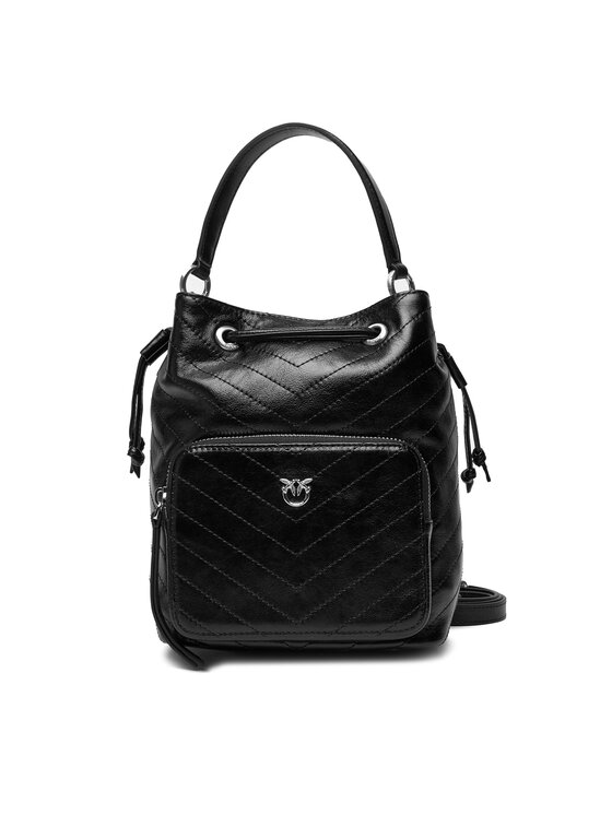 PINKO PINKO Geantă Cargo Bucket Vitello Al 25-26 PLTT 105112 A2JC Negru