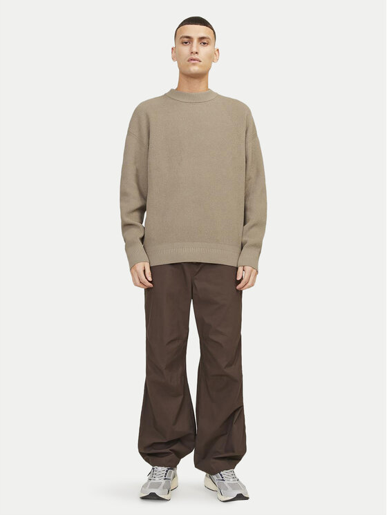 Jack&Jones Jack&Jones Sweter 12260041 Beżowy Relaxed Fit