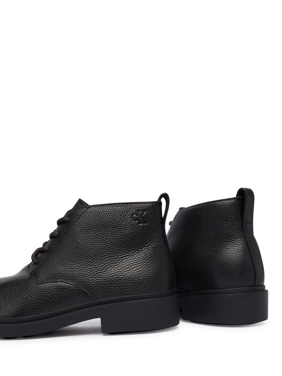 Calvin Klein Calvin Klein Botine Dress Lug Desert Boot Lth YM0YM01427 Negru