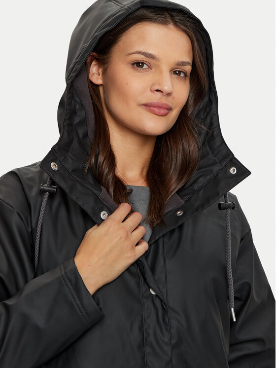 Roxy Roxy Neperšlampanti striukė Rain Road ERJJK03608 Juoda Regular Fit