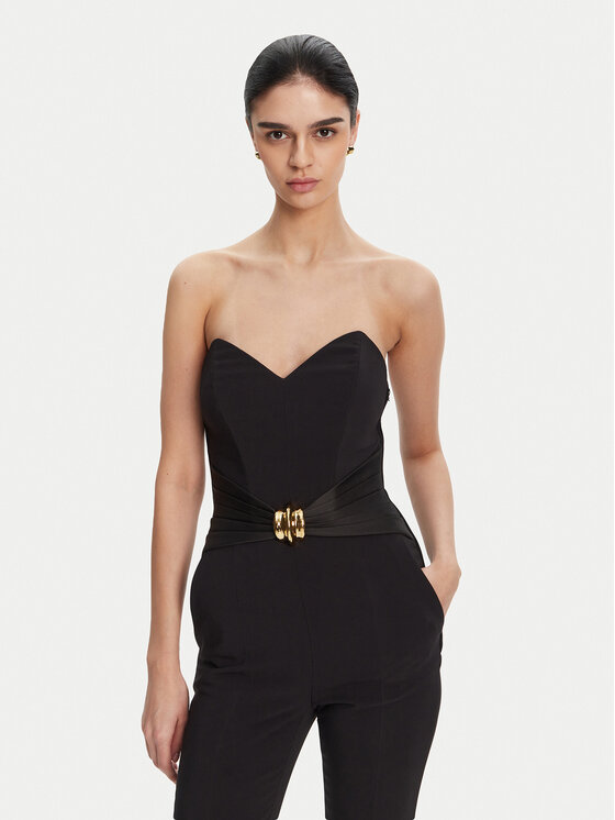 Elisabetta Franchi Elisabetta Franchi Kombinezon TU-039-51E2 Czarny Regular Fit