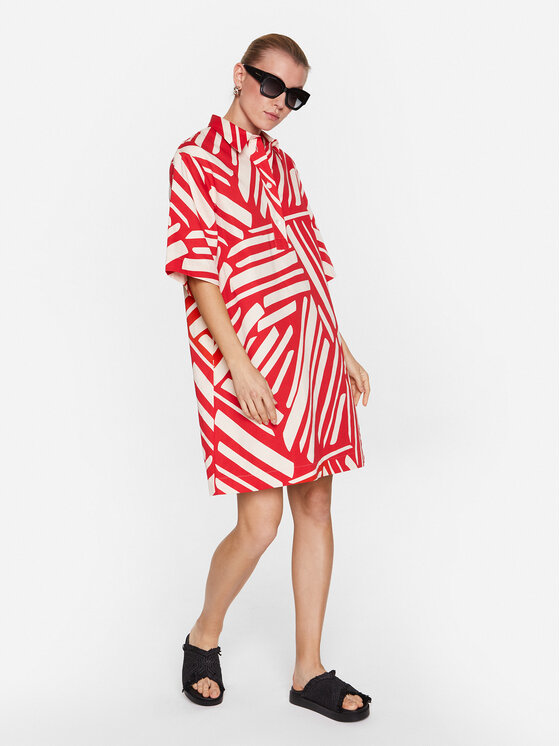 Seidensticker Seidensticker Rochie de zi 60.135012 Roșu Regular Fit