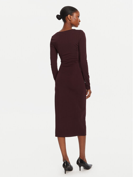 KAOS KAOS Kokteilinė suknelė Abiti RI1MA002 4005 Vyšninė Slim Fit