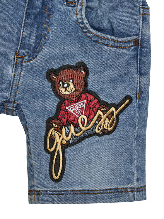 Guess Guess Pantaloni scurți de blugi N5GD14 D4CA0 Albastru Regular Fit