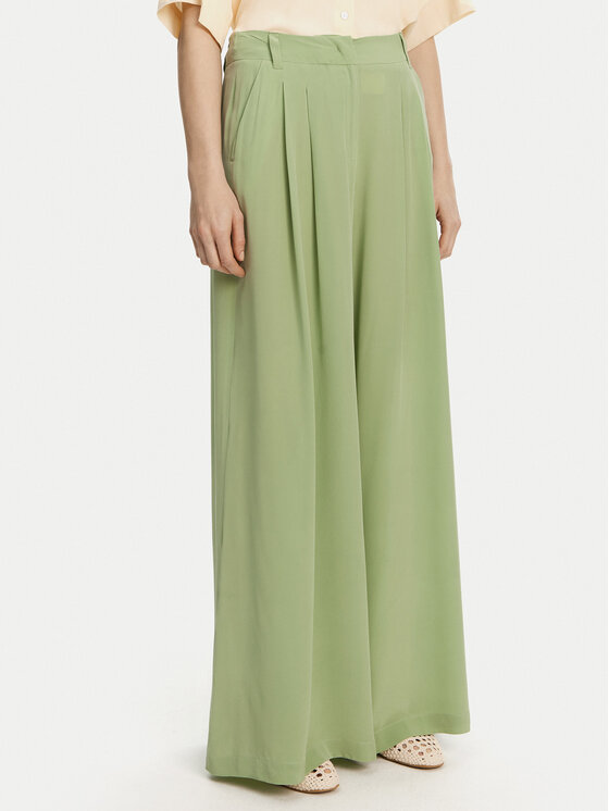 Marella Marella Palazzo kalhoty Sedia 2513131142 Zelená Wide Leg