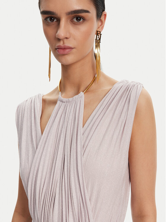 Elisabetta Franchi Elisabetta Franchi Sukienka wieczorowa AB-R21-52E2 Fioletowy Regular Fit