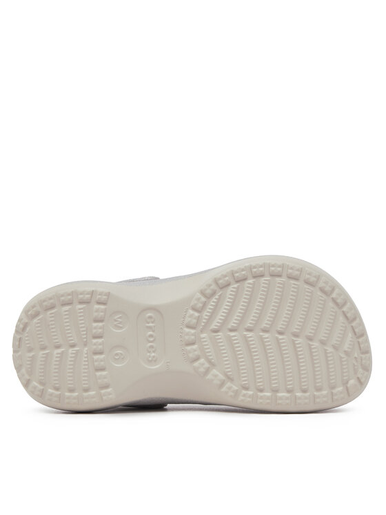 Crocs Crocs Nazouváky Classic Platform Glitter Lined Clog W 210413 Stříbrná