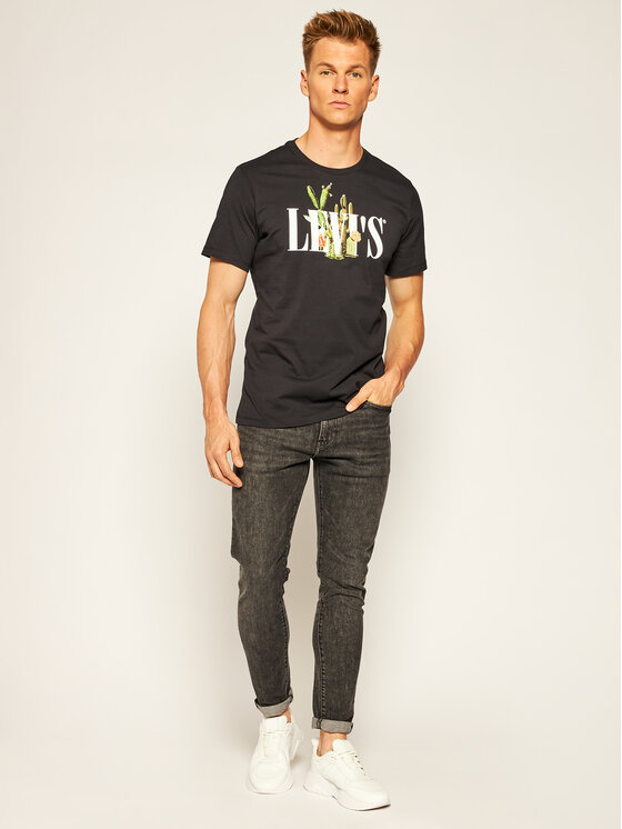 Levi's® Levi's® T-Shirt Graphic Crewneck Tee 22491-0733 Černá Regular Fit