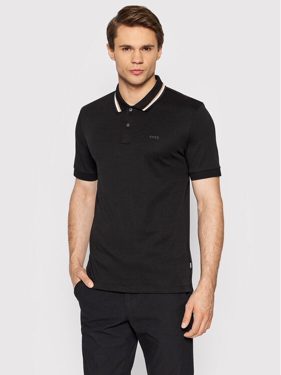 Boss Polo Panrose 38 50469360 Melns Slim Fit