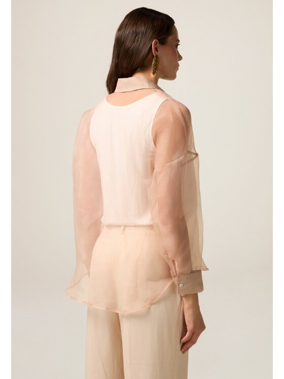 Oltre Oltre Camicia 5008J000826N021 Rosa Baggy Fit