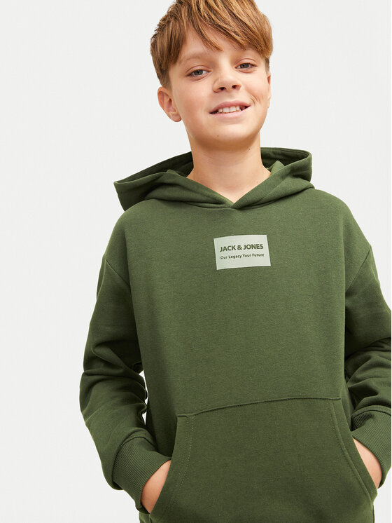 Jack&Jones Junior Jack&Jones Junior Majica dugih rukava Hakkai 12259809 Zelena Loose Fit